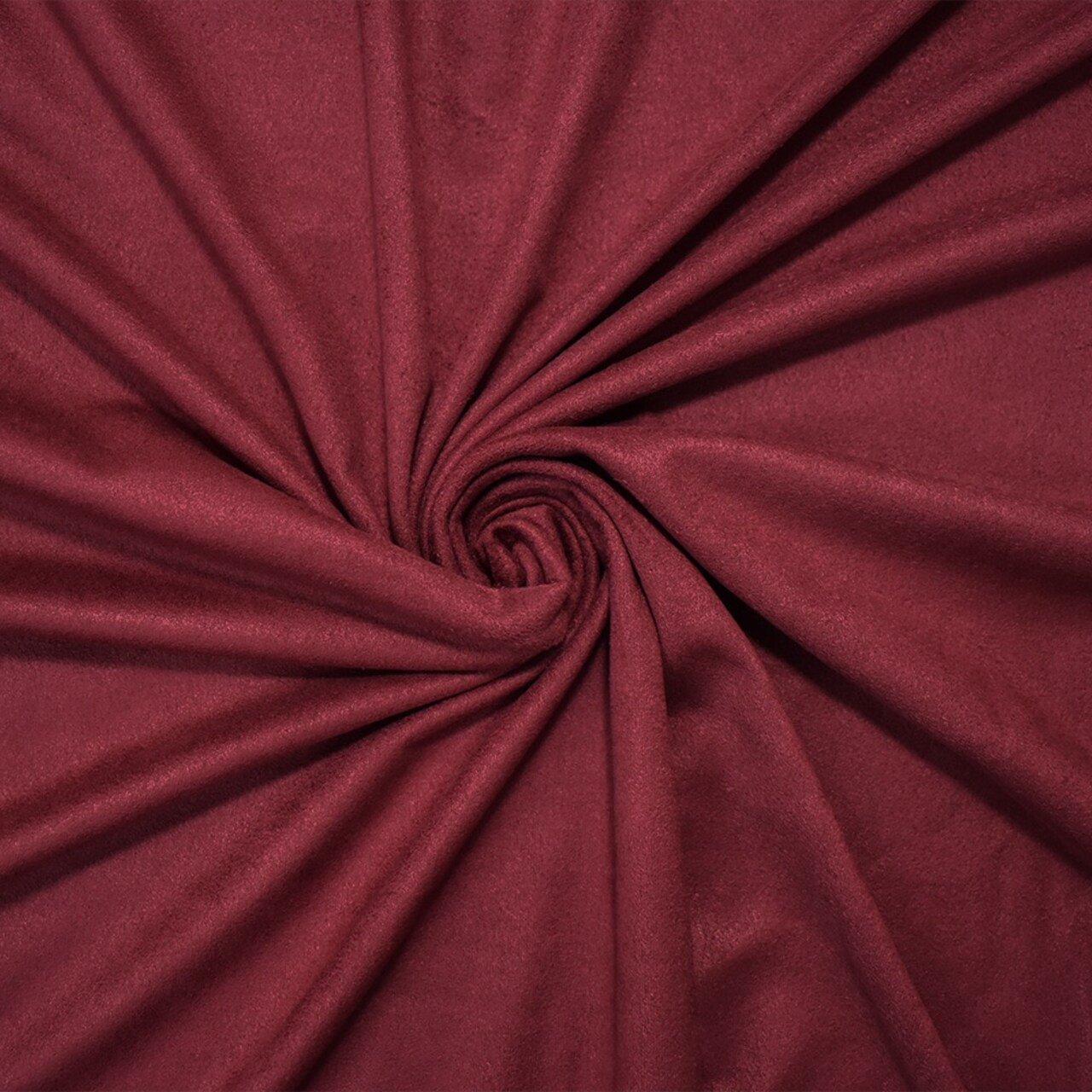 Dark Red Stretch Spandex Solid Microsuede Knit Fabric By the Yard